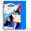 Blue Boar Fierce Portrait - Paint By Numbers Kit