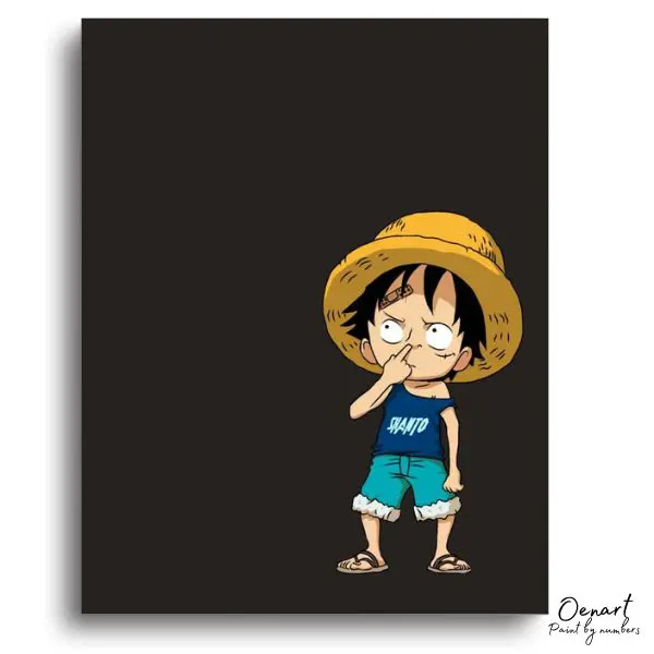 Straw Hat Boy Canvas - Paint By Numbers Kit