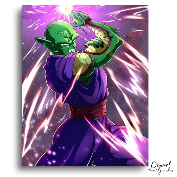 Dragon Ball Z: Piccolo In Action - Anime Paint By Numbers Kit-Oenart™