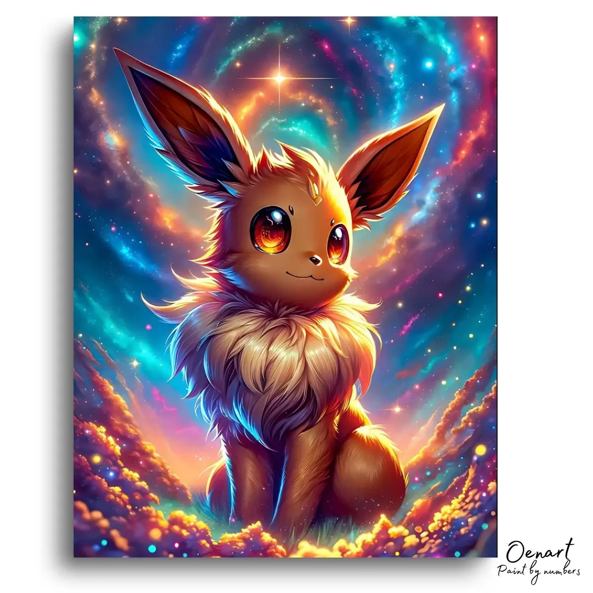  Cosmic Fox Portrait - Diamond Craft Kit