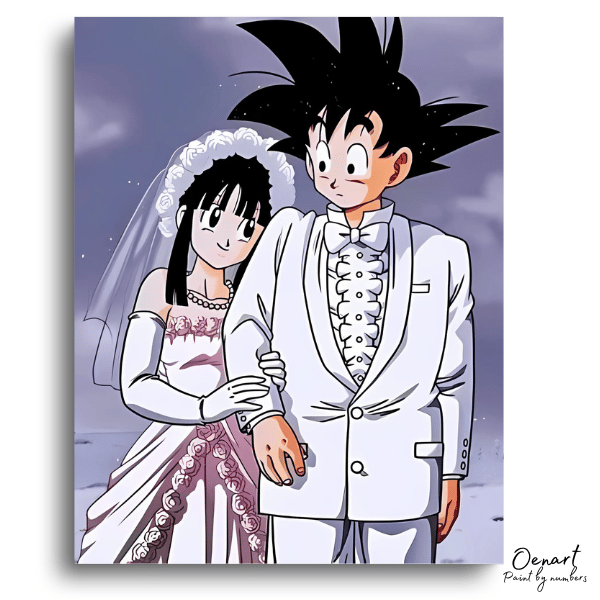 Wedding Day Couple Art - Paint By Numbers Kit