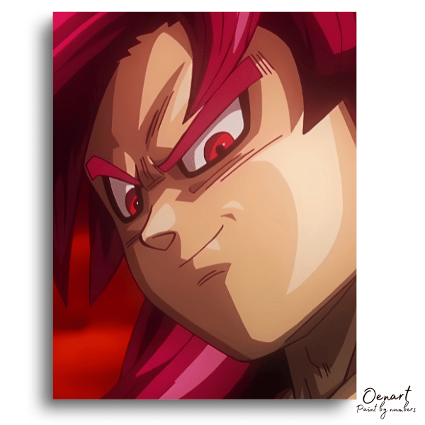 Fierce Warrior Crimson Stare - Paint By Numbers Kit