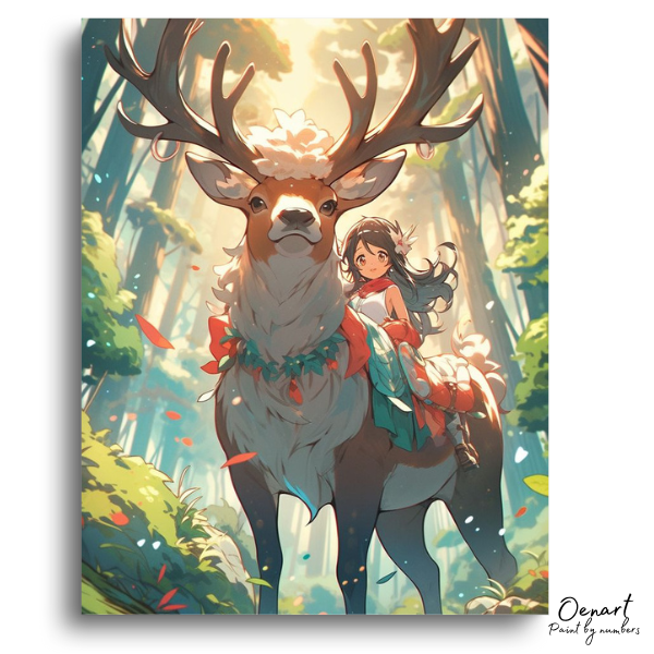 Forest Spirit Majestic Canvas - Paint By Numbers Kit