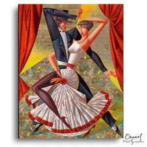 Dynamic Ballroom Drama - Paint By Numbers Kit