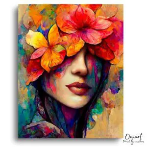 Floral Portrait Tranquility - Paint By Numbers Kit