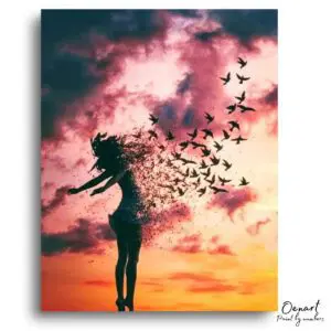 Majestic Sunset Freedom Escape - Paint By Numbers Kit