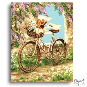 Charming Vintage Bicycle Afternoon - Paint By Numbers Kit