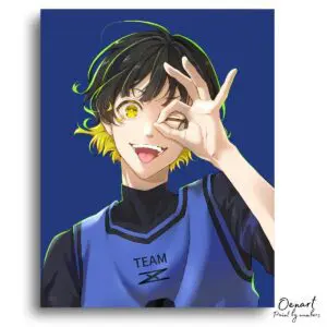 Blue Lock: Funny Bachira - Anime Paint By Numbers Kit