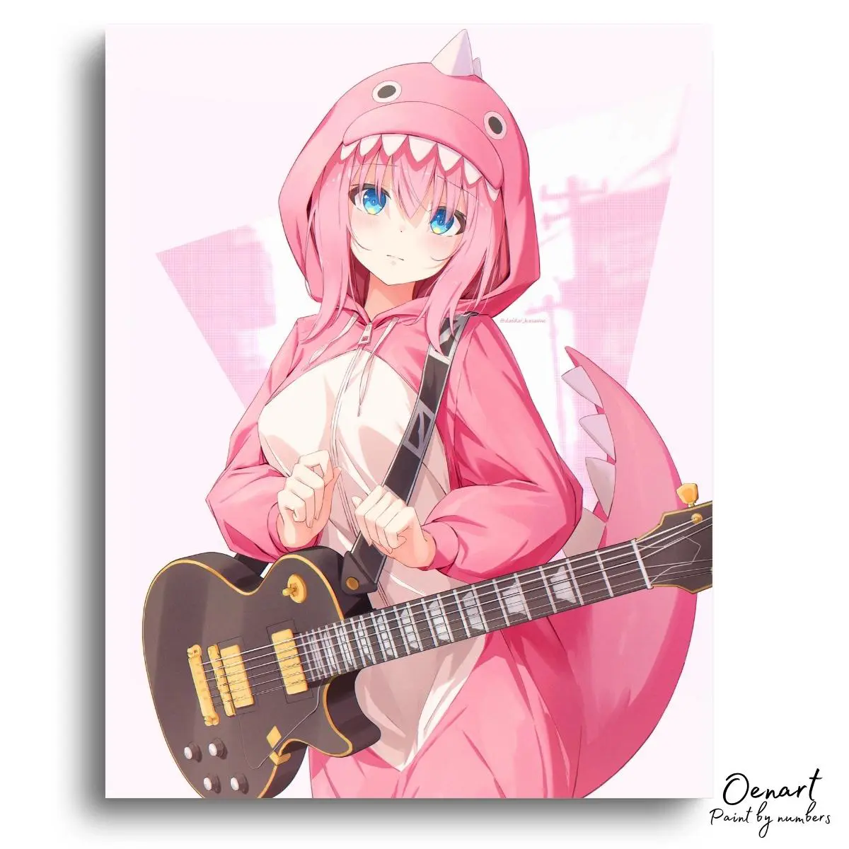 Bocchi the Rock: Dinosaur - Anime Diamond Painting