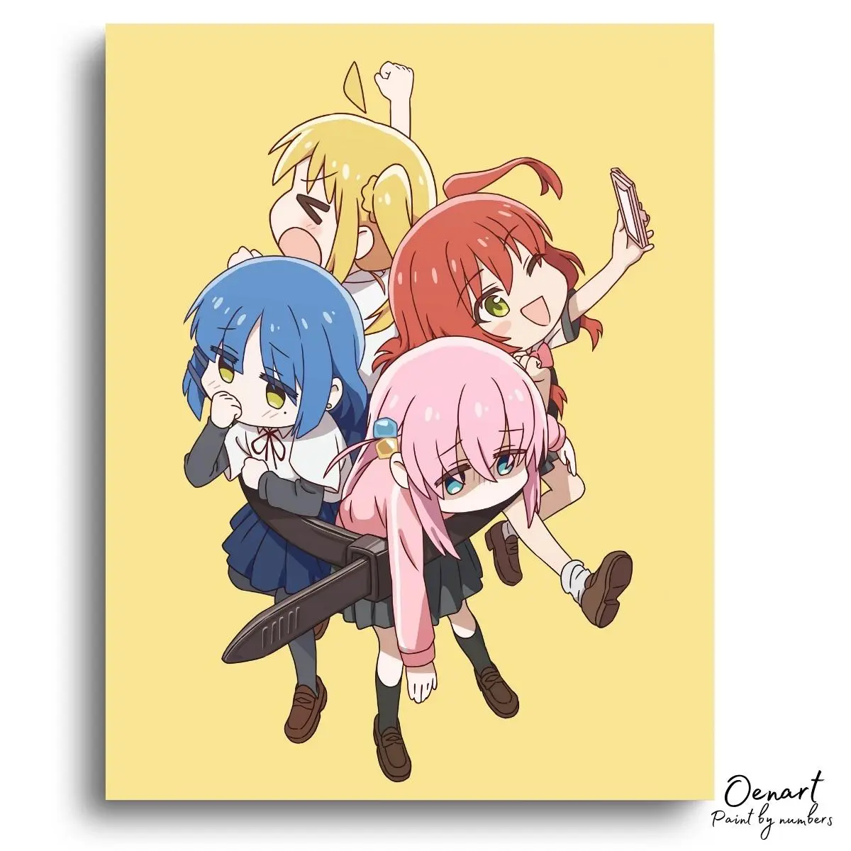 Bocchi the Rock: Figures - Anime Diamond Painting