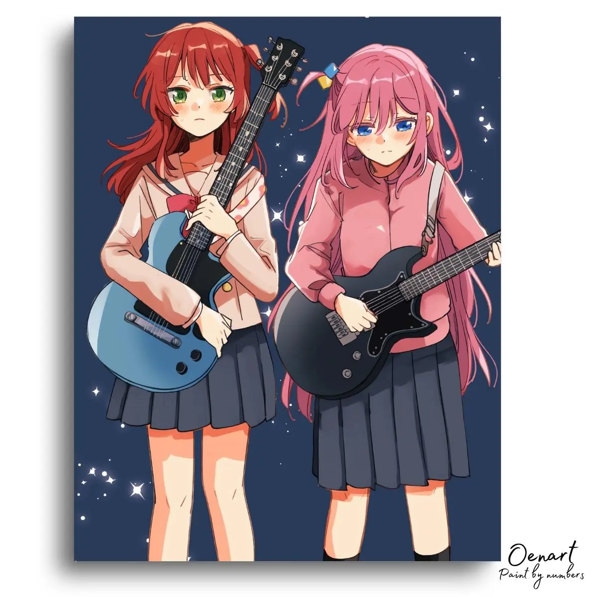 Bocchi the Rock: Guitars - Anime Diamond Painting