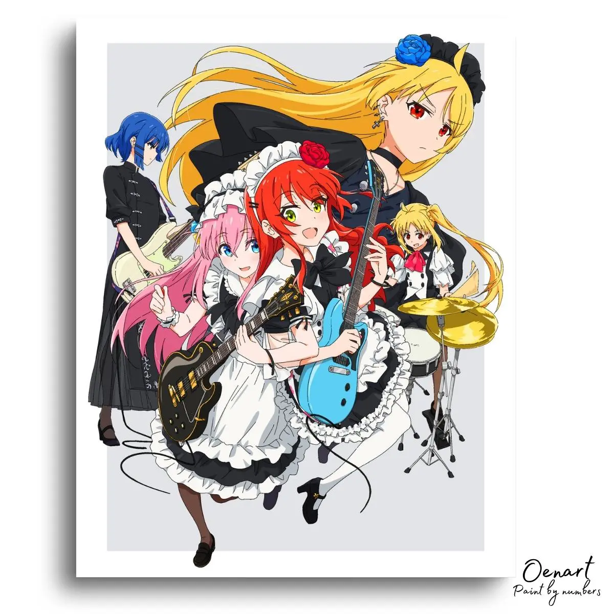 Bocchi the Rock: Music Playing - Anime Diamond Painting