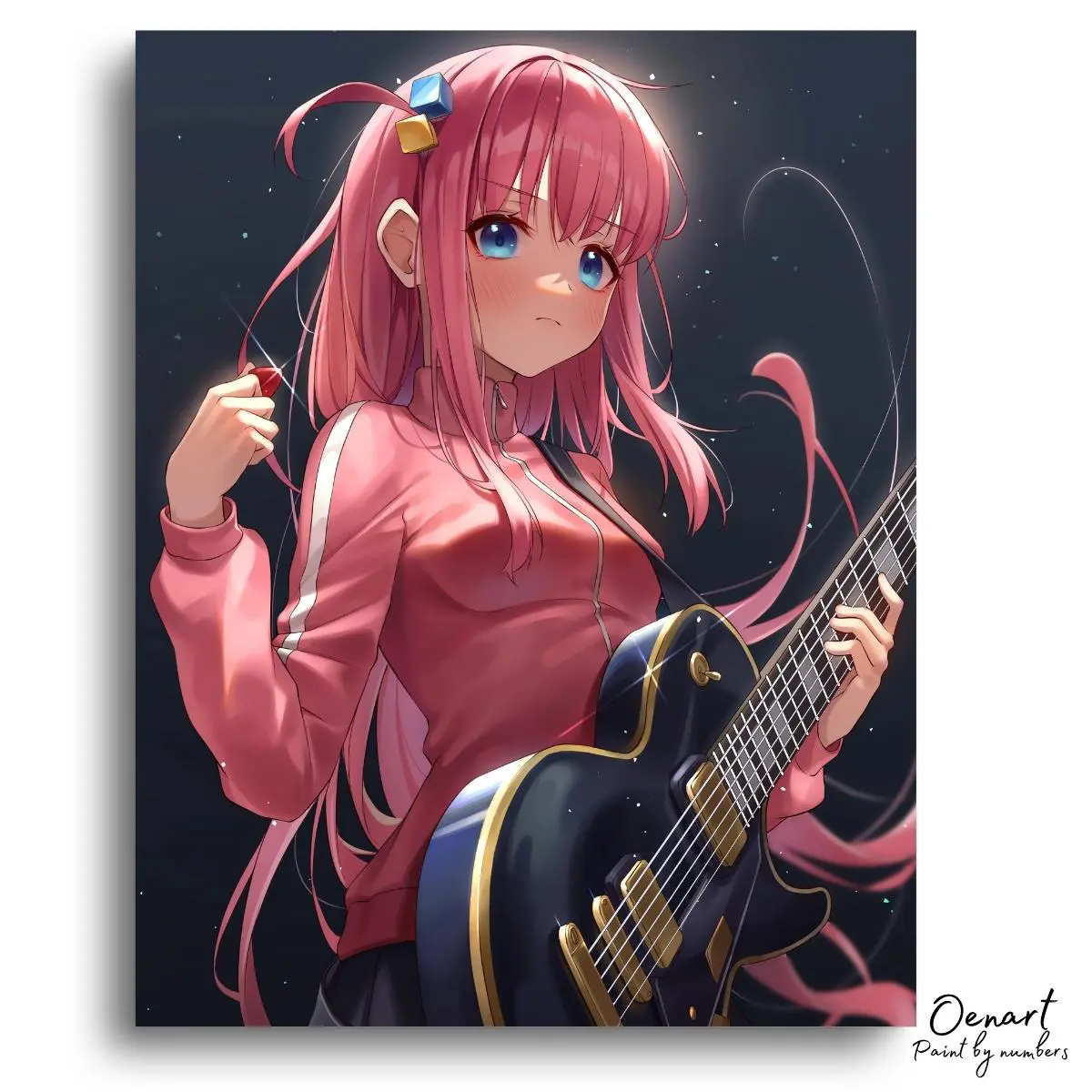 Bocchi the Rock: Pink Hair - Anime Diamond Painting
