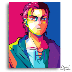 Bold Colorful Hero Portrait – Diamond Craft Kit