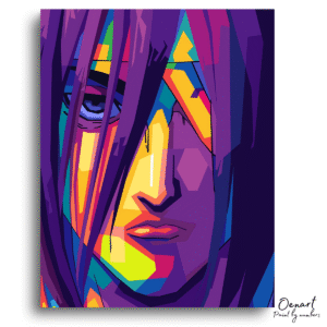 Bold Geometric Color Portrait – Diamond Craft Kit