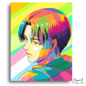 Bold Geometric Hero Portrait – Paint By Numbers Kit