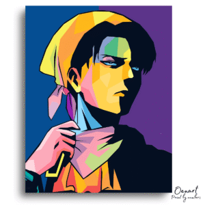 Bold Geometric Hero Portrait – Paint By Numbers Kit
