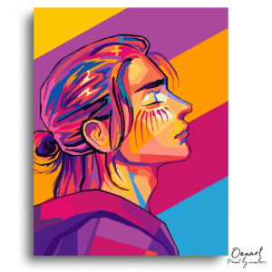 Bold Neon Portrait Radiance – Diamond Craft Kit