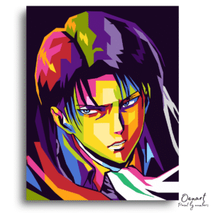 Bold Neon Warrior Portrait – Diamond Craft Kit