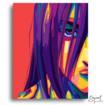 Bold Vibrant Portrait Gaze - Diamond Craft Kit