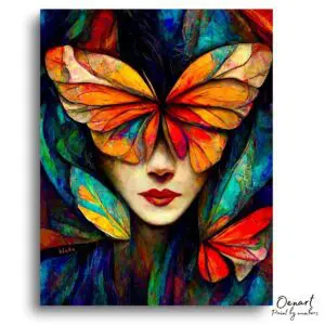 Butterfly Portrait Serenity - Paint By Numbers Kit