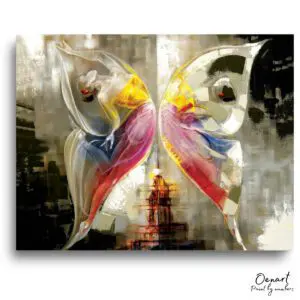 Luminous Butterfly Abstract Art - Paint By Numbers Kit