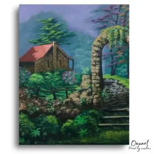 Tranquil Rustic Cabin Retreat - Paint By Numbers Kit