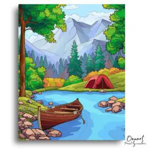 Scenic Mountain Retreat Escape - Paint By Numbers Kit