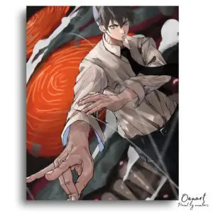 Chainsaw Man: Aki Kon - Anime Paint By Numbers Kit