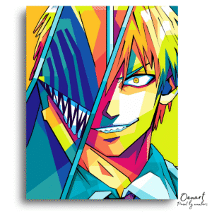 Chainsaw Man: Denji Wpap Pop Art - Anime Diamond Painting