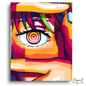 Chainsaw Man: Makima Eye Pop Art - Anime Diamond Painting