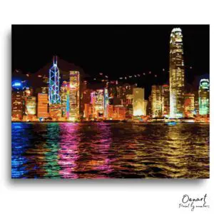 City Lights Skyline - Paint By Numbers Kit