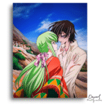 Intimate Sunset Lovers Portrait - Diamond Craft Kit