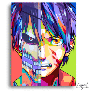 Colorful Intense Dual Portrait – Diamond Craft Kit