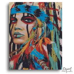 Tribal Portrait Art - Paint By Numbers Kit