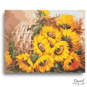 Radiant Sunflower Basket Retreat - Paint By Numbers Kit
