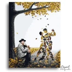Whimsical Autumn Spirits Dance - Paint By Numbers Kit