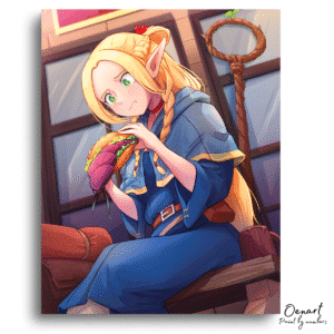 Delicious in Dungeon: Marcille Trying to Eat - Anime Paint By Numbers kit