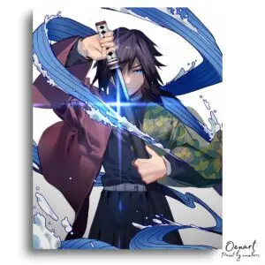 Demon Slayer: Giyu - Anime Paint By Numbers Kit