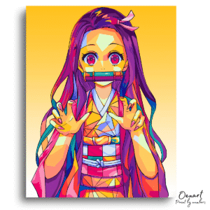 Demon Slayer: Nezuko Pop Art - Anime Diamond Painting
