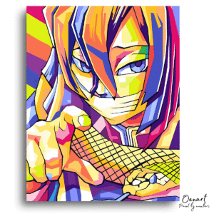 Demon Slayer: Obanai Pop Art - Anime Paint By Numbers Kit