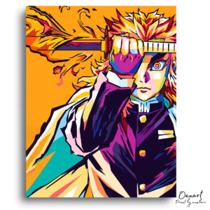 Demon Slayer: Rengoku Sun Breathing - Anime Diamond Painting