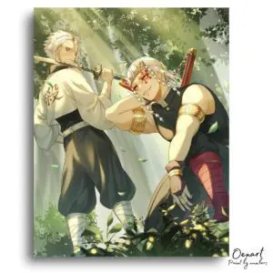 Demon Slayer: Sanemi & Tengen - Anime Paint By Numbers Kit