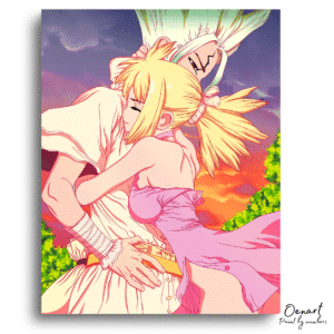 Dr. Stone: Kohaku and Senku - Anime Diamond Painting