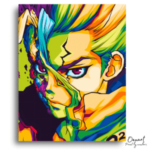 Dr. Stone: Senku Art - Anime Paint By Numbers Kit