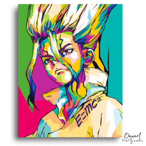 Dr. Stone: Senku Colorful Art - Anime Diamond Painting