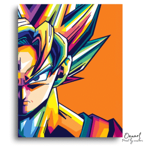 Dragon Ball Z: Goku Super Saiyan 1 - Anime Paint By Numbers Kit