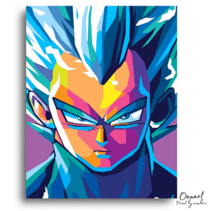 Dragon Ball Z: Vegeta Super Saiyan Blue - Anime Diamond Painting