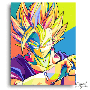 Dragon Ball Z: Vegito Pop Art - Anime Diamond Painting