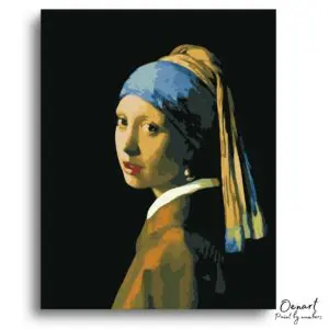 Elegant Lady Portrait Tranquility - Paint By Numbers Kit